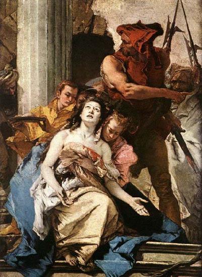 Giovanni Battista Tiepolo The Martyrdom of St Agatha oil painting image